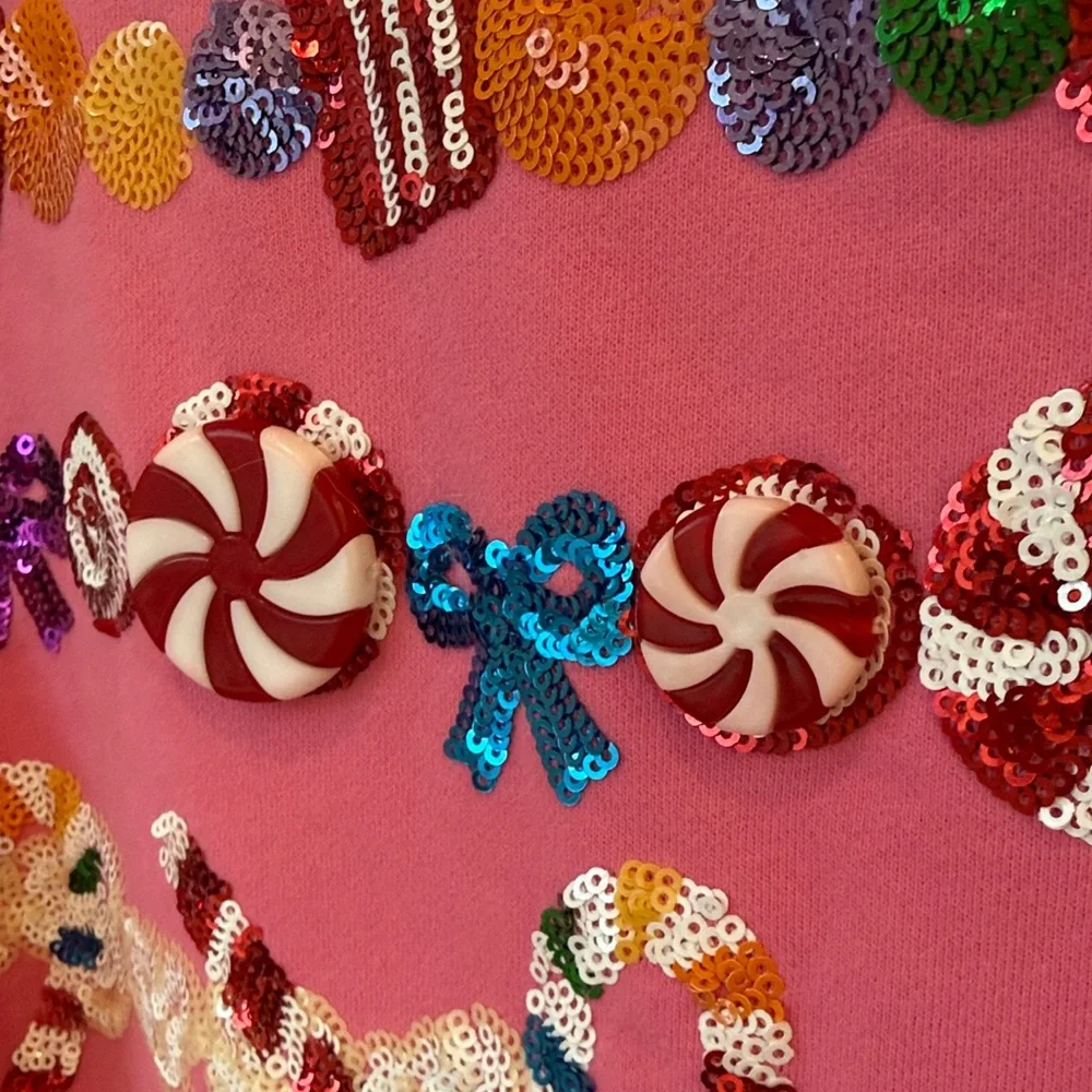 QUEEN OF SPARKLES Candy Pink Sweater - Picture 3 of 7